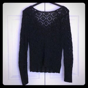 Light weight black LOFT knit sweater